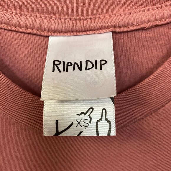RIPNDIP Lord Nermal Floral Design T-Shirt Extra Small - Picture 5 of 5